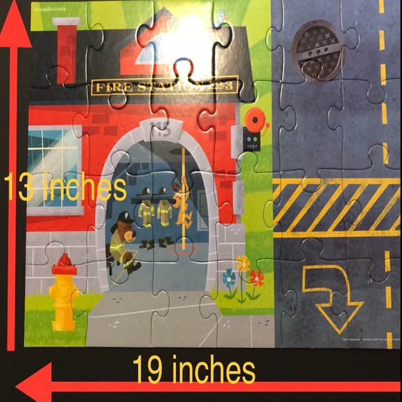 Crocodile Creek FIRE STATION 24 Piece Puzzle (age 2+) - Picture 2 of 5